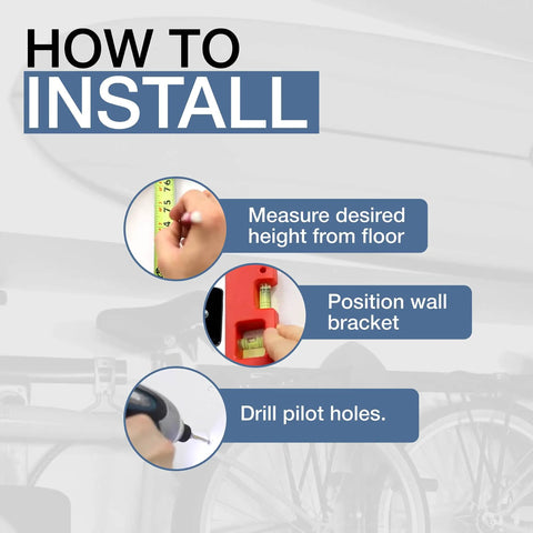 How to install Minimalist Surfboard Wall Mount Rack With Felt Padded Arms, measuring height and using a level.