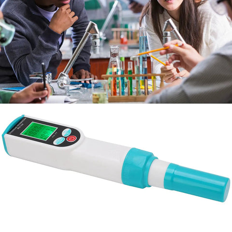 2 In 1 Pen Style Dissolved Hydrogen Tester With Backlit LCD Readouts in lab with people testing water quality