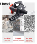 Heavy Hitter Industrial Dust Collector Blower With Six Speed Controls, showcasing 6 speed settings for various cleaning tasks.