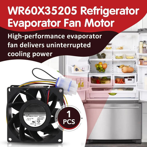 Refrigerator Evaporator Fan Motor Replacement Drop In Fit For A Wide Range Of Models And Replaces WR60X29099 WR60X26281.