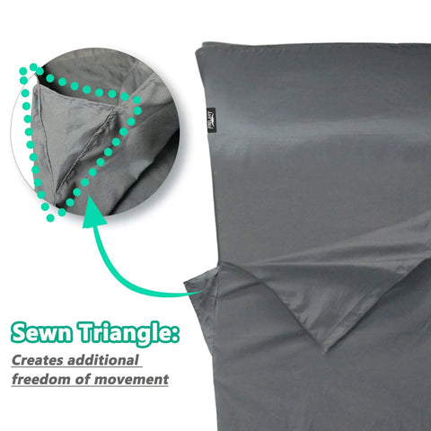 Silky Soft Sleeping Bag Liner And Sleep Sack For Backpacking And Travel Sheets For Hotels And Hostels Ultralight Packable Warmth