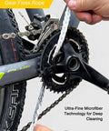 Using gear floss rope from 7 Piece Bike Cleaning Kit With Degreaser 10 Oz And Wet Lube 2 Oz, Chain Scrubber And Brush