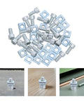 50 Pcs M5 Slotted T Slot Nuts Slide In Fasteners With Hand Tightened T Screws for woodworking projects and metal installations.