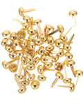 200Pcs Miniature Nails Tacks Pins Brads For Paper Crafts Scrapbooking Fasteners For Diy Projects Jewelry Box Nails Panel Assortment Set For Card Making Gift Boxes And Home Decor in golden finish