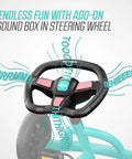 Pedal Go Kart For Kids And Adults With Adjustable Seat And BFR System steering wheel with sound box, durable steel frame