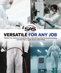 Moon Suit Nylon Cotton Coverall Hooded Reusable Protective Workwear for construction and industrial jobs, lightweight, durable.