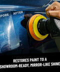 Image showing application of One Step Scratch And Swirl Remover Compound And Polish For Restoring Showroom Shine And Paint Clarity Car Scratch Remover Works On Cars Trucks SUVs Motorcycles RVs And More 16 Oz on car paint
