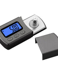 Digital Turntable Stylus Force Scale Gauge With Blue LCD Backlight Pro Grade Stylus Pressure Meter For MM MC MI Cartridges 0.01 g Accuracy Tare Function Five Modes Helps Dial In Tonearm Pressure And Protect Vinyl. black gauge with blue LCD and protective cap