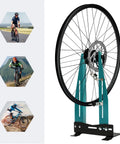 Pro Grade Bicycle Wheel Truing Stand With Adjustable Width And Dual 360 Degree Rotating Adjustments For 16 To 27.5 Inch