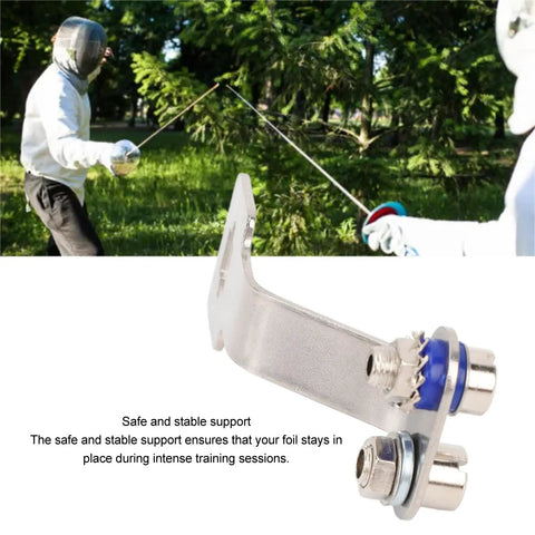 Sturdy Stainless Steel Fencing Socket Bracket For Foil Training And Competition Secure Sword Grip System Stable Support