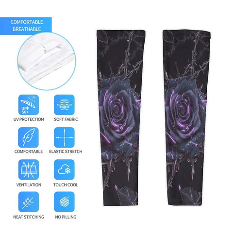 Lightweight Sun Protection Cooling Arm Sleeves Breathable Stretchy Solar Shields For Outdoor Running Driving Cycling Keep Your Arms Chill During Hella Hot Summer Days With Secure Fit