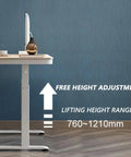 Top Tier Ergonomic Standing Desk With Smooth Crank Lift And Secure Drawer This Height Adjustable Sit Stand Workstation sets up a 120x60cm space with free height adjustment.