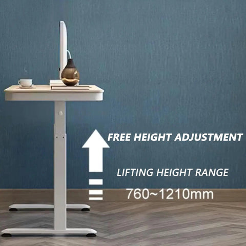 Top Tier Ergonomic Standing Desk With Smooth Crank Lift And Secure Drawer This Height Adjustable Sit Stand Workstation sets up a 120x60cm space with free height adjustment.