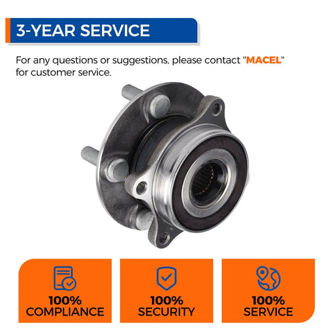 Pair Of Front Wheel Hub Bearing Assembly For 2011 2017 Lexus CT200h 2010 2016 Toyota Prius And 2012 2015 Prius Plug In Front Hub
