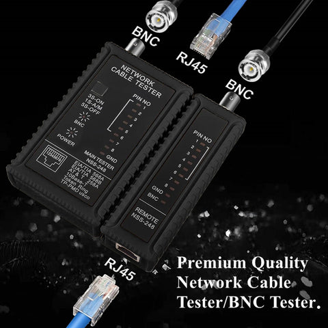 Beefy BNC Crimp Tool Kit With 20 RG58 Male Connectors, 10 BNC Female To Female Adapters, Coax Cable Stripper, Heat Shrink Tubes, And Cable Tester