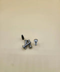 1/4-20 X 1/2 Inch Button Head Torx Security Machine Screws Stainless Steel Tamper Proof Fasteners With T27 Driver Bit 10 Pack on beige surface.