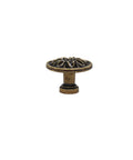 6 Piece Set Vintage Flower Drawer Pulls Knobs With Floral Embossing In Black Finish For Cabinets And Furniture Includes M4 Screws 25mm And 40mm Fits Single Hole Doors And Drawers For Easy Mounting
