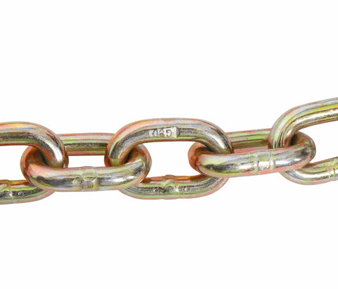 Heavy Duty 3/8 Inch 20 Foot G70 Transport Binder Chain With Clevis Grab Hooks For Towing Logging And Tie Down Binding Equipment Road Ready