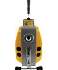 Heavy Duty K60 Drain Cleaning Machine With Auto Feed Mechanism and 250 Watt Motor, close-up front view showing design and warning label.