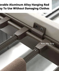 Space Saving Under Cupboard Drying Rack For Trousers Concealed Clothes Dryer with durable aluminum frame and cushioned rail system
