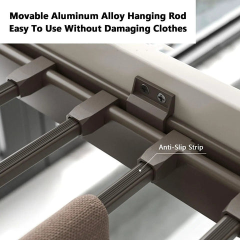 Space Saving Under Cupboard Drying Rack For Trousers Concealed Clothes Dryer with durable aluminum frame and cushioned rail system