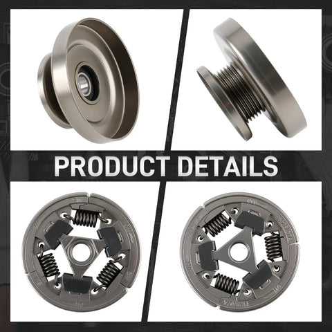 Heavy Duty Clutch Drum And V Belt Pulley Kit With Spark Plug For Stihl TS410 TS420 Cut Off Saw Replaces 4238 760 8500