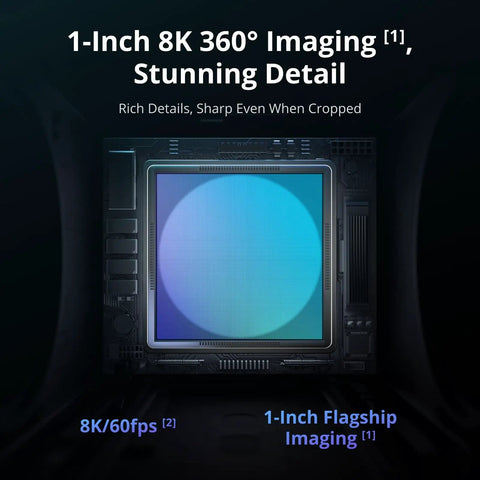 360 Degree FPV Drone With 1 Inch 8K 360 Imaging sensor showcasing rich detail and sharpness, stunning visual quality