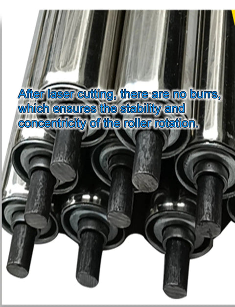 Unpowered Slide Conveyor Roller Set Stainless Steel Replacement Rollers In 1 Inch 1.5 Inch And 2 Inch Diameters Easy Install With Retractable Spring Bearings Low Noise For Factory Conveyors, stainless steel rollers