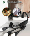 Outdoor Extension Cord With One To Three Outlet Splitter Built Tough All Weather 16 Gauge Three Conductor SJTW in use