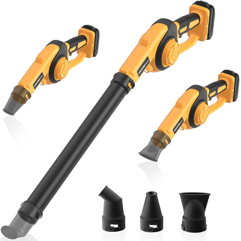 Cordless Leaf Blower For DeWalt 20V Max Batteries Tool Only Up To 200 MPH Lightweight Mini Electric Blower With 3 Speed Settings