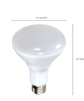 BR30 LED Light Bulb 10W 3000K Warm White Frosted Finish Dimmable 120V E26 Medium Base 100 Degree Beam Energy Saving