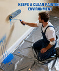 Heavy Duty Waterproof Tarp 10 By 13 Feet, 8 Mil Thick Multipurpose Poly Tarp Cover In Silver used for painting protection