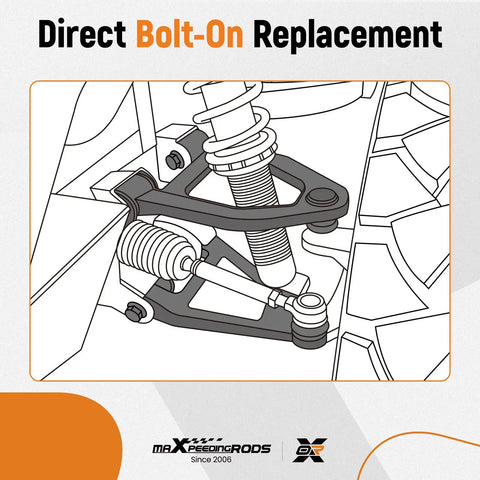 Ford F150 Front Left Two Piece Lower Control Arm With Ball Joint For 2004 2005 2006 2007 2008 Models Beefed Up Heavy Duty 2WD 4WD Base Payload Also Fits Lincoln Mark LT 2006 2008, direct bolt-on replacement