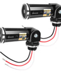 2 Pack Dusk To Dawn Photocell Sensor Switch for Outdoor Lights, auto on off, black finish, UL listed, IP65 weather resistant