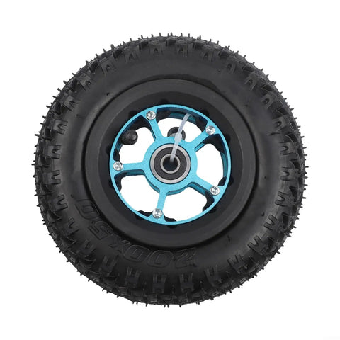 200x50 Electric Skateboard Wheel For Electric Scooter With Pneumatic Off Road Tire Aluminum Hub 8mm Or 10mm Axle Hole Rubber Tread For Rough Terrain Blue