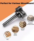 CNC Spoilboard Surfacing Router Bit With One Quarter Inch Shank And One Inch Cutting Diameter Four Flute Insert Carbide Wood Planer