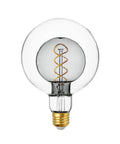 Oversized Vintage Dimmable LED Edison Bulb With Smoke Glass Globe 7W 2700K Soft White 300 Lumen E26 Medium Base CRI90 Large Decorative Bulb