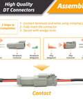 205 Piece Plug And Play Connector Kit With 2 3 4 6 8 12 Pin IP67 Waterproof Electrical Connectors Assembly Diagram