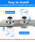 M12 Rugged 5 Pin A Code Male Connector Cable Back Mount IP67 Waterproof Unshielded Socket installation guide