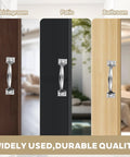 Stainless Steel Garage Door Handle Set 2 Pack With 8 Screws No Sweat Durable Rustproof Gate Handle for living room, patio, bathroom doors