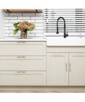 15 Pack Solid 3 Inch Center Hole Curved Bar Cabinet Handles and About Five Inch Length Black Drawer Pulls for Kitchen Cabinets