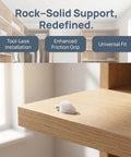 Sturdy Shelf Pins With Enhanced Grip 200 Pack White Plastic And Stainless Steel on a wooden shelf for secure support