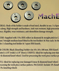 Single Wheel Knurling Tool Holder With Five Spare HSS Knurls Included For Precision Knurling On Lathes And Mills shown with knurls.