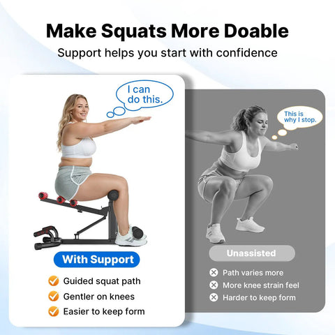 Premium Solid Deep Squat Trainer Built Tough For Heavy Souls Featuring Adjustable Dual Spring Assist And Knee Friendly Setup For Hella Smooth Glute Workouts At Home, with supportive design for guided squats.