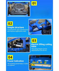 Features of Remote Control RC Tracked Lawn Mower For Slopes And Uneven Terrain Wireless Grass Cutter Heavy Duty Machine