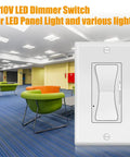 Smooth Glide 0 10V Dimmer Switch For Led Lamps And Cfl Fixtures Single Pole Or Three Way Wiring With Dead On Brightness Control