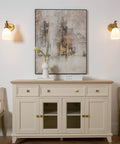 Industrial Vintage Slope Pole Wall Mount Sconce With 5.5 Inch Oval Milk White Glass Shade Retro Vibe Antique Style Wall Lamp Fixture E26 Base Dimmable 60W Max 110 120V Compatible mounted beside modern art above a cabinet in a living room setting.