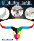 Assembly diagram of Hands On Welding Practice Kit For Beginners With Pre Cut 201 Carbon Steel Plates To Build A Deer Head Sculpture