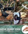 Dual Grit Whetstone Puck For Axe Hatchet And Knife Sharpening With Sheath All Purpose Outdoor Sharpener for tools