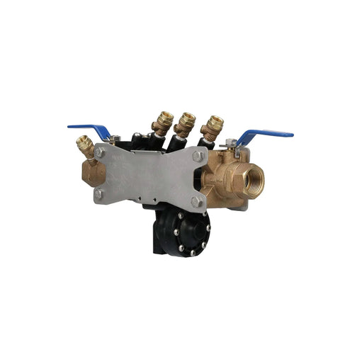 1-375 1 Inch Reduced Pressure Principle Backflow Preventer with EZSwap Pressure Vessel and Flush Tool, brass and nylon body